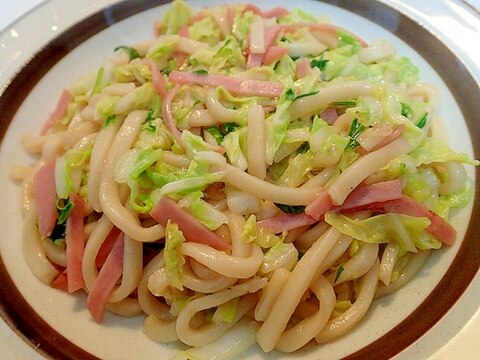 ❤ハムと冬野菜の焼きうどん❤